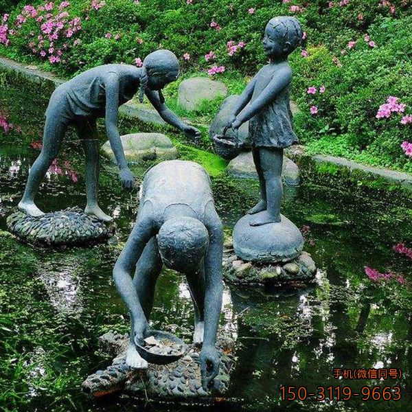 水景小孩_景區公園人物創意景觀