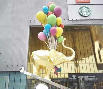 創意抽象氣球小狗室內景觀雕塑有什么寓意？