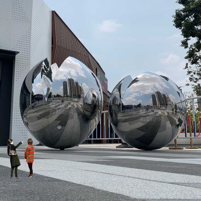 戶外不銹鋼、鏡面球體雕塑
