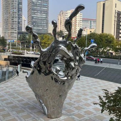 海浪浪花擺件，城市街道創意雕塑