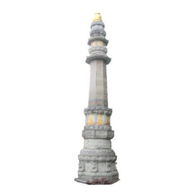 石雕經幢，寺廟經幢石刻