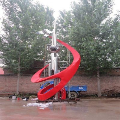 不銹鋼科技主題景觀雕塑，學校校園勵志雕塑
